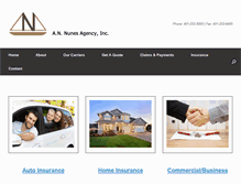 Tablet Screenshot of nunesagency.com